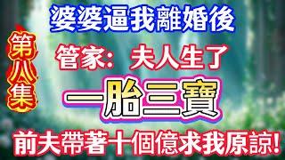 【第八集】婆婆逼我離婚後，管家：夫人生了一胎三寶，前夫帶著十個億求我原諒！下集大結局