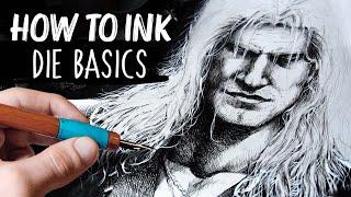 INKING TUTORIAL | Die Basics | Drawinglikeasir