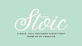 Stoic Script Font Font Free Download