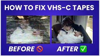 How to fix poor quality VHS-C Tapes. Have they degraded or was the Camcorder heads misaligned ?!!