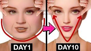 25 min V Shape Face Exercise | Japanese Face Massage to Slim Down Your Face and Reduce Double Chin