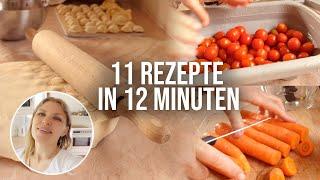 11 Rezepte in 12 Minuten für Familien und zum Vorkochen