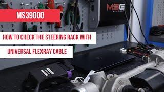 Diagnosing the steering rack from the Mercedes C-Class W205 with a Universal FlexRay Cable