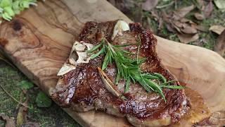 Steak with Board Sauce | Camp Meal Cooking