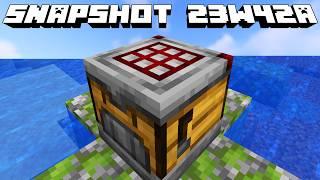 Alles über den Minecraft Crafter Block! Minecraft Snapshot 23w42a