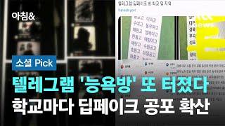 텔레그램 '능욕방' 또 터졌다…학교마다 '딥페이크' 공포 #소셜픽 / JTBC 아침&