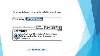 Unit 1 January 2025 -  AS Chemistry Edexcel -  Dr  Hanaa Assil