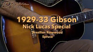 Dream Guitars - 1929-33 Gibson Nick Lucas Special, Brazilian Rosewood & Spruce #guitardemo