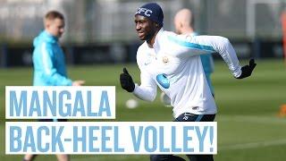 MANGALA BACK-HEEL VOLLEY WONDERGOAL! | Manchester City Training