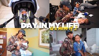 REALISTIC DAY IN MY LIFE AS A MOM OF A TODDLER & NEWBORN ️