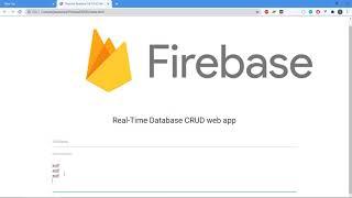 Firebase Realtime DB CRUD Web App Tutorial - 02 - Front-end setup