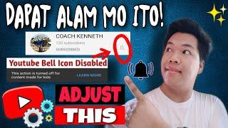 HOW TO "ENABLE" THE "DISABLE" NOTIFICATION BELL USING CELLPHONE | TAGALOG TUTORIAL