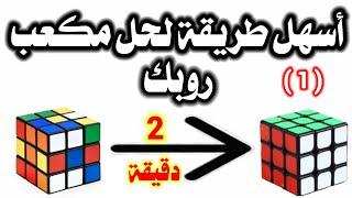 تعلم اسهل طريقة احترافية لحل مكعب روبك أو المكعب الدوار3x3x3 للمبتدئين و المحترفين 2021.    الجزء(١)