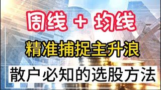 散户为什么不会选股？丨周线+均线！丨准确捕捉主升浪！（干货满满，建议收藏）  #股票分析 #技术分析 #选股