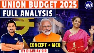 Union Budget 2025 Complete Analysis | Concepts + MCQs | Best Explanation By KDS Sir #unionbudget2025