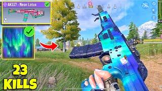 AK117 + Dream Aurora Camo is So IINSANE | 23 KILLS Solo vs Squad | iPhone XR Call of Duty Mobile