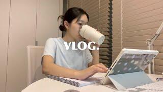 vlog. 일상 브이로그, 쇼핑몰 지그재그 입점 | 업데이트까지 마치고 케이크 먹방 | 혼밥하고 스터디카페 가기 | 아이스커피 중독자