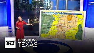 Isolated strong storms and widespread showers head for North Texas