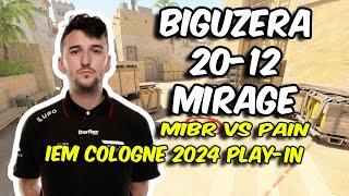 CS2 POV paiN biguzera (20/12) vs MIBR (Mirage) @ IEM Cologne 2024 Play-in