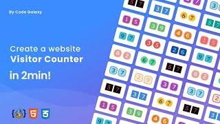 How to create a website visitor counter in HTML | Hindi / Urdu