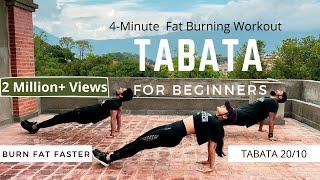 TABATA For Beginners | 4-Minute Fat Burning Workout | At-Home Workout