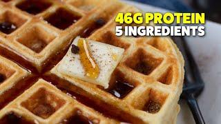 Protein Waffles with Simple Ingredients | Easy & Healthy