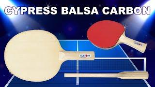 Custom Table Tennis Balsa Carbon Now Available With Straight Handle