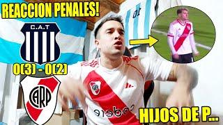 RIVER 0(2) vs TALLERES 0(3)  Reaccion de un Hincha de RIVER RE CALIENTE  SON UNOS HIJOS DE P.....