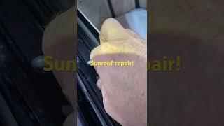 Mercedes Benz C300 sunroof/panoramic roof front sliding guides repair! #mercedesbenz #roof#moonroof