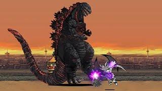 bahamut solo godzilla advent stage - the battle cats