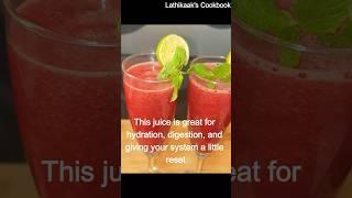 #Shorts Detox Watermelon Juice with Ginger & Lemon # Lathikaak's Cookbook