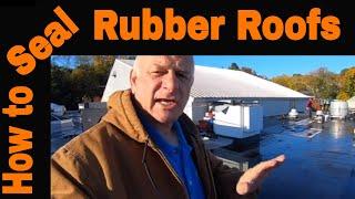 Rubber Roof Leak Repair/Sealed - Flat Roof Leak Fixed - Super Silicone Seal