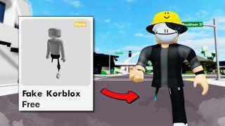 NEW!! How To Get FAKE KORBLOX In Brookhaven - Roblox