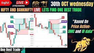 Live Nifty intraday trading | Bank nifty live trading | Live options trading | 30th OCT 2024 dhan