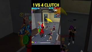Smoothest 1Vs4 Clutch #freefire #badge99