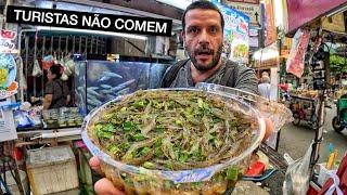 Provando COMIDAS BIZARRAS na Tailândia  