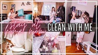 2022 TACKLE YOUR MESS | *Almost* Whole House Clean with Me | SAHM daily cleaning motivation routine