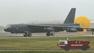 B-52 bomber planes deploy to Europe; emergency landing in poor weather