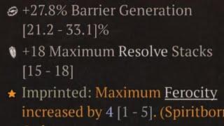 Diablo IV +18 Max Resolve Stacks (white color)