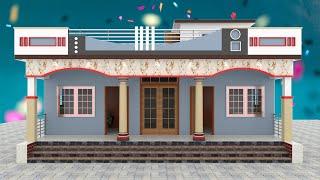 4 bedroom village house desgin | 31×41 indianstyle village home plans with 4 bedroom