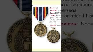 Global War on Terror Service Medal Award restricted in the Armed Forces #shorts