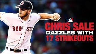 Sale dazzles with 17 strikeouts in record-breaking performance