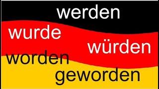 Werden, wurde, würde, geworden, worden/ Репетитор немецкого/Немецкий язык с нуля