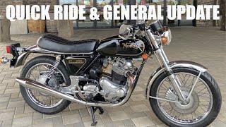 1974 Norton Commando 850 MK2A - Quick Ride & Chat about the Channel