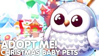 *NEW* CHRISTMAS BABY PETS UPDATE! ADOPT ME NEW BABY WINTER PETS REVEALED! (ALL INFO!) ROBLOX