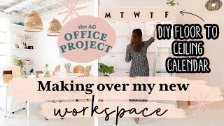 Making Over My New Office | DIY GIANT Wall Calendar | Team AG Office Project S1 E3