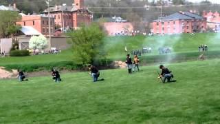 Civil war reenactment in Galena, Illinois