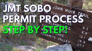 John Muir Trail JMT permit lottery process step by step (southbound)