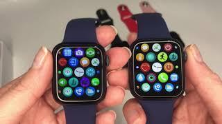 Обзор Смарт часов HW12⌚️ (лучшая копия Apple Watch 6se) настройка на телефон