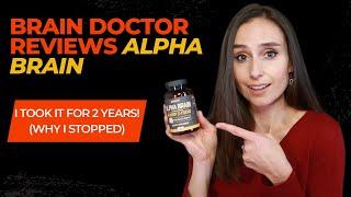 Does Alpha Brain make you LIMITLESS? NEUROLOGIST reviews